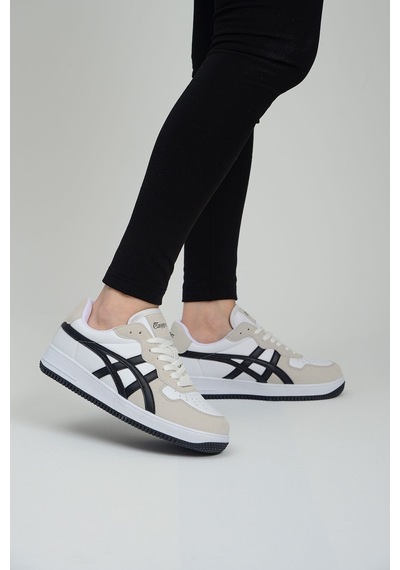 Etayger Günlük Rahat Unisex Klasik Siyah-beyaz-gri Sneaker Ayakkabı