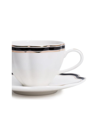 Maxx Doria Garden Collection Line 6 Kişilik 12 Parça Kahve Fincan Takımı Pa2134 Beyaz