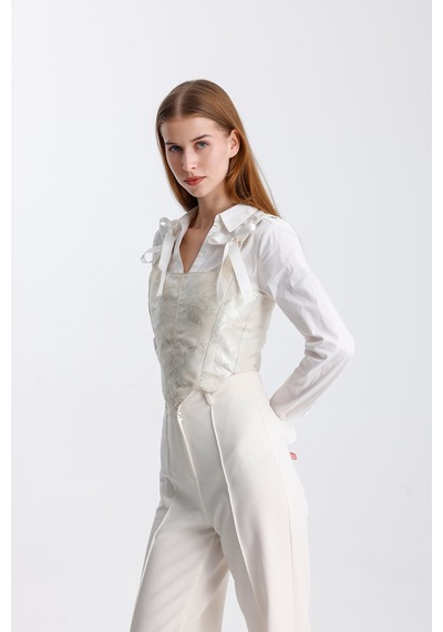 L'aura Corset Luna Bayan Korse Büstiyer Krem