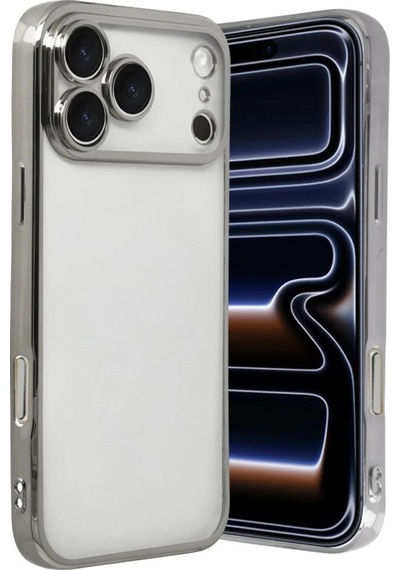 İphone 17 Pro Razer Lensli Silikon - Gümüş