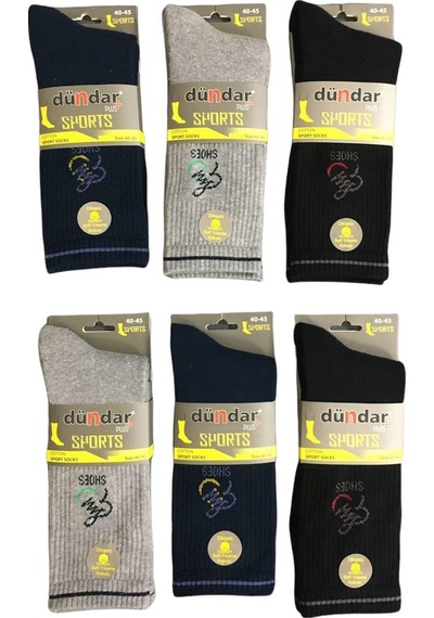 Dündar Çorap Dündar Erkek Plus Sports Tenis Taba Havlu Çorap - 6 Adet 001