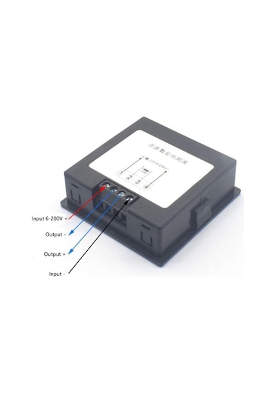 Dc 6-100v 20a Dijital Voltmetre Ampermetre Wattmetre Voltaj Akım Güç Empedans Enerji Tüketim Ölçme