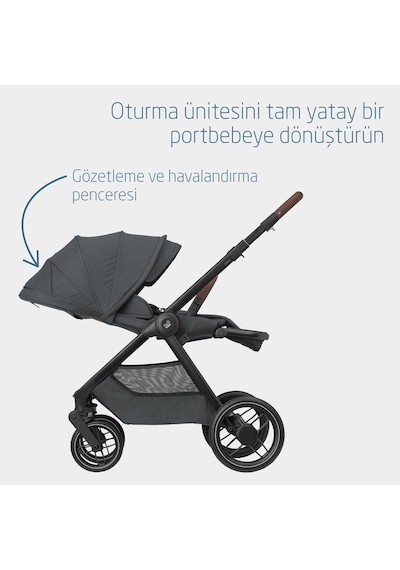 Maxi-Cosi Oxford Çift Yönlü Seyahat Sistem Olabilen Bebek Arabası Twillic Graphite