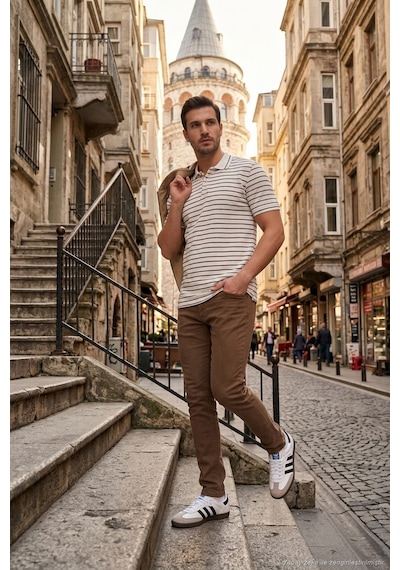 Buratti Erkek Polo T Shirt 5904026 Kahve