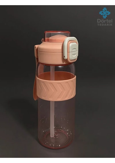H2o Kilitli Kapaklı Tritan Suluk 1000 Ml Bpa İçermez, Sızdırmaz, Dayanıklı Spor Ve Günlük Matara Pembe