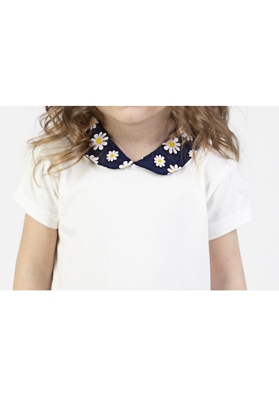 Kız Bebek Papatya Desen Yakalı Elbise 001