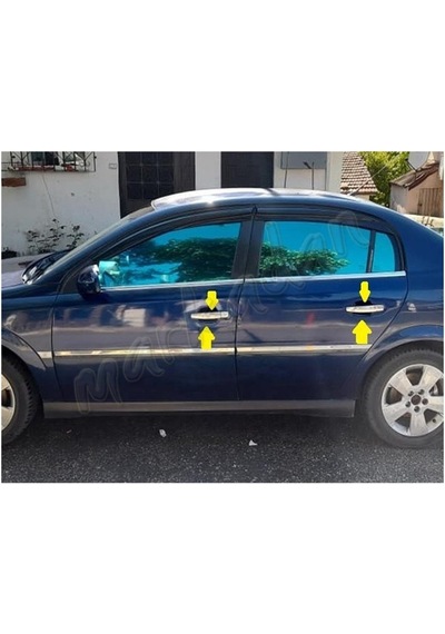 Markadan Opel Vectra C Krom Kapı Kolu 2002-2009 4 Kapı  Paslanmaz