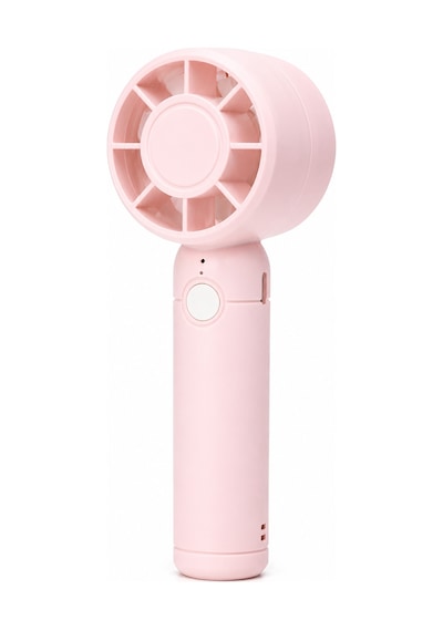 Turbo 3 Mod Şarjlı El Fanı 3 Kademe Seyahat Masaüstü Vantilatör Taşınabilir Mini Fan Pembe F130
