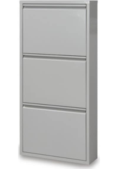3Lü Metal Ayakkabılık Beyaz (455649679) Beyaz