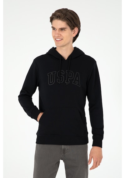 U.S. Polo Assn. Erkek Siyah Basic Sweatshirt 50295175-VR046