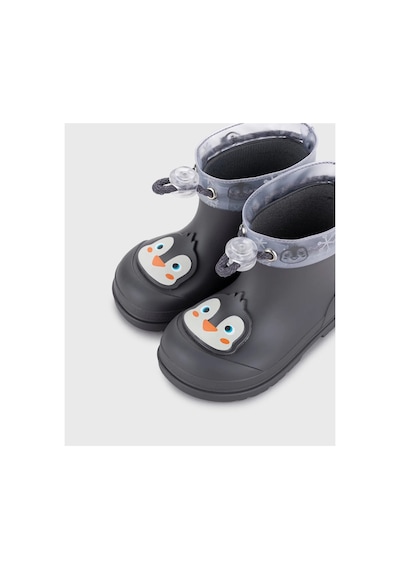 İgor Igor W10362-134 Mendi Pinguino Unisex Çocuk Yağmur Çizmesi Antrasit