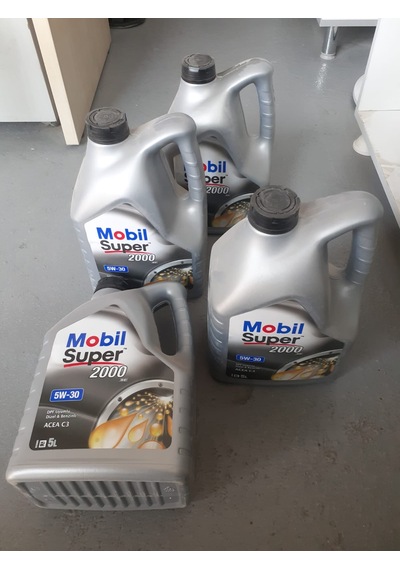 Yağ Motor Yağı Super 2000 5W30 5 Litre Mobil Bütün Araçlar -H040
