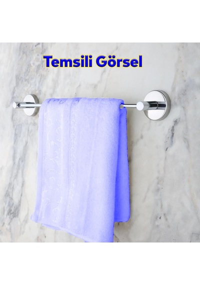 Metal Krom Bez Havlu Asma Askısı Aparatı 42 Cm Banyo Lavabo Vidalı Askılık Sağlam Askı Çok Renkli