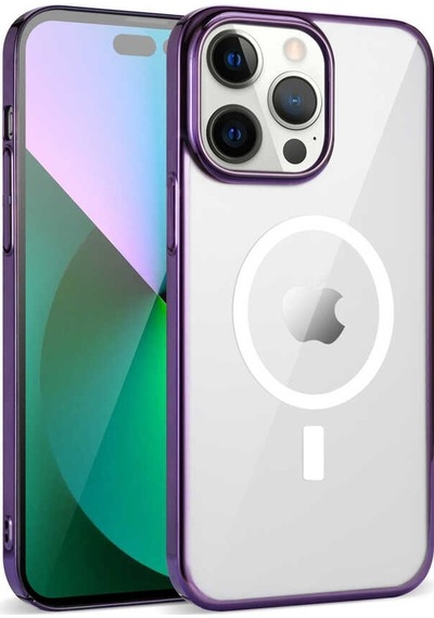 Apple Uyumlu iPhone 14 Pro Max Kılıf Zore Wireless Şarj Özellikli Pixel Magsafe Kapak