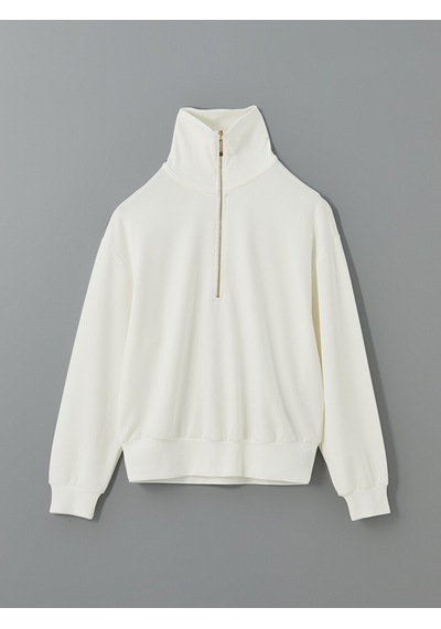Lcwaıkıkı Classic Beyaz Dik Yaka Oversize Kadın Sweatshirt
