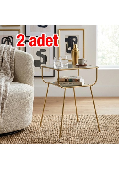 Weblonya Geyik Sehpa Orta Sehpa 5250 Altın
