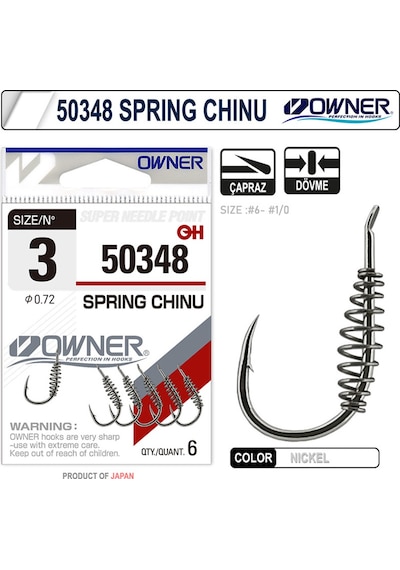 Owner 50348 Spring Chinu Nickel İğne 1-0