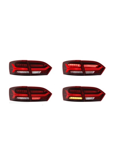 Vw Jetta Mk6 İle Uyumlu Audı Dızayn Stop Füme 2011-2014