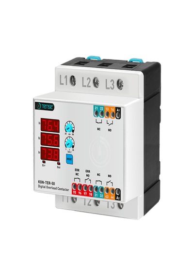 Kon-ter-50 3 3 Hane Led Display Ekranlı Dijital Kontaktör Ve Termik Rölesi