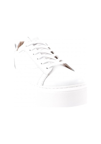 Dgn 477-23y Kadin Kalin Taban Bağcikli Sneaker Ayakkabi 477-1567-R0198 Beyaz