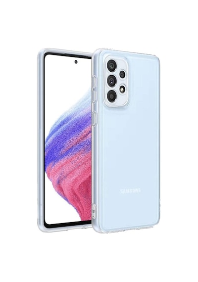 Samsung Galaxy A53 Uyumlu Kamera Korumalı 3D Şeffaf Silikon Kılıf 552932472