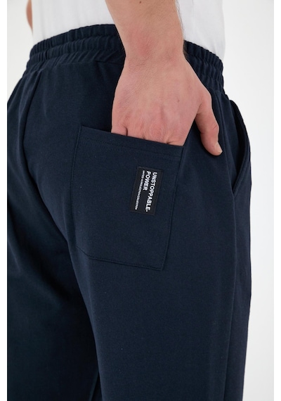 Comeor Erkek Eşofman Altı Etiketli Arka Ve Yan Cepli Regular Fit Lastik Paça 001 Siyah