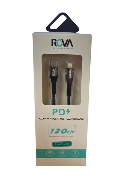 Rova Type-c Lightning Apple iPhone Uyumlu Usb Kablo 120cm Kvk Garantili