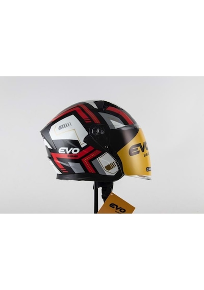 Evo Elegant 528 Çenesiz Gözlüklü Motosiklet Kaskı Çok Renkli