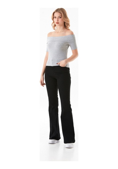 Fullamoda Basic Madonna Yaka Bluz 25ygb650126872-grimelanj Grimelanj
