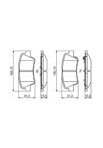 Ssangyong Torres 1.5gdı 2022-2024 Bosch Arka Balata Wva25338