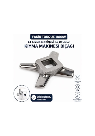 Fakir Torque 1800w Et Kıyma Makinesi İle Uyumlu Kıyma Makinesi Bıçağı