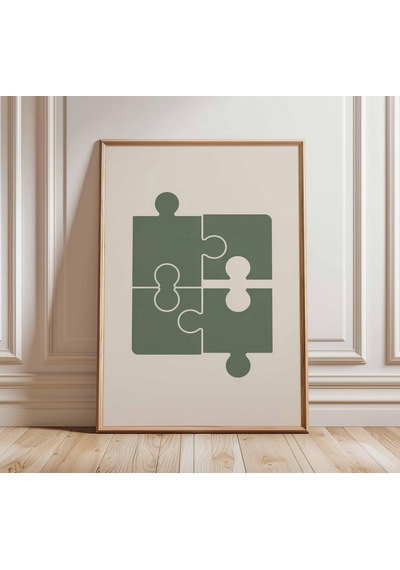 Yapboz Parçası Posteri Retro Oyun Duvar Sanatı Baskısı Vintage Minimalist Yapboz Sanatı Orta Çağ Modern Ev Ofis Duvar Dekoru
