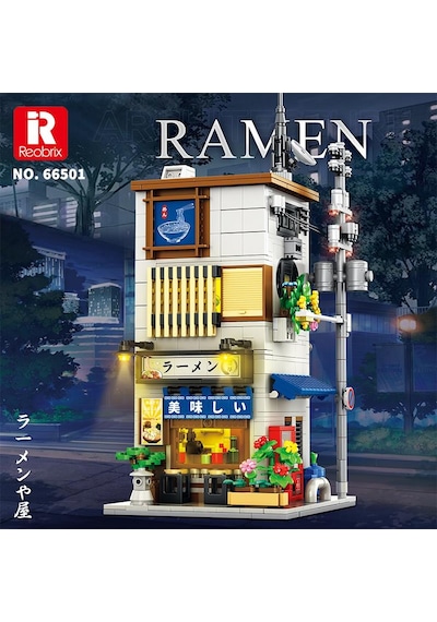 Reobrix 66501 Ramen Evi Yaratıcı Yapı Blok Seti Building Blocks Ramen House - 1142 Parça Reobrix 66501 Ramen Evi Yaratıcı Yapı Blok Seti Building Blocks Ramen House - 1142 Parça