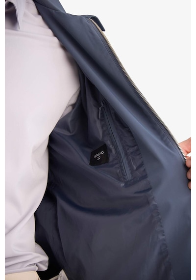 Defacto Slim Fit Dar Kesim Polo Yaka Astarlı Fermuarlı Mont F7821ax26spın269 İndigo-ın269 Defacto Slim Fit Dar Kesim Polo Yaka Astarlı Fermuarlı Mont F7821ax26spın269 İndigo-ın269