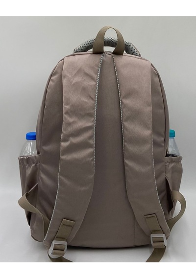 Su İtici Kumaş Unisex Vizon Okul Çantası 34200