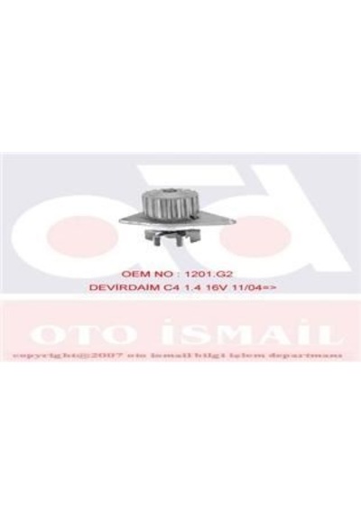 GRAF PA941 DEVİRDAİM SU POMPASI 206 207 307 1007 / C2 C3 C4 1.4 1