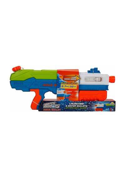 Water Warriors Aqua Bullet Su Tabancası 58,7 Cm Renkli Pompalı Su Silahı 6+ Yaş