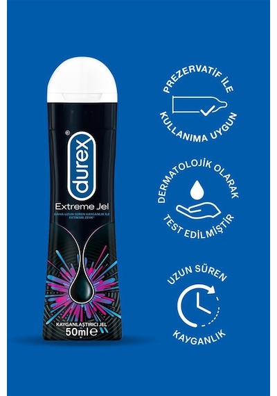 Durex Extreme  Prezervatif 2 x 20'li + Extreme Jel 50 ML