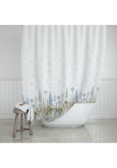 Zethome Evdy Banyo Duş Perdesi 2558 Tek Kanat 1X180X200 Pembe