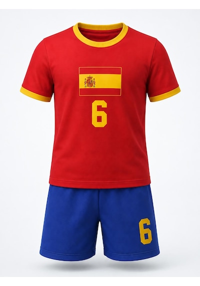 Civil Boys Spain Baskılı 2'li 10-13 Yaş Takım - Pamuk Forma - Kırmızı Civil Boys Spain Baskılı 2'li 10-13 Yaş Takım - Pamuk Forma - Kırmızı
