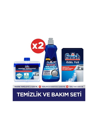 Finish Temizlik Ve Bakım Seti Parlatıcı 400 Ml + Makine Temizle