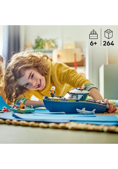 LEGO® City Polis Teknesi Takibi 60456 - 6 Yaş ve Üzeri Çocuklar için Yaratıcı Oyuncak Yapım Seti (264 Parça)
