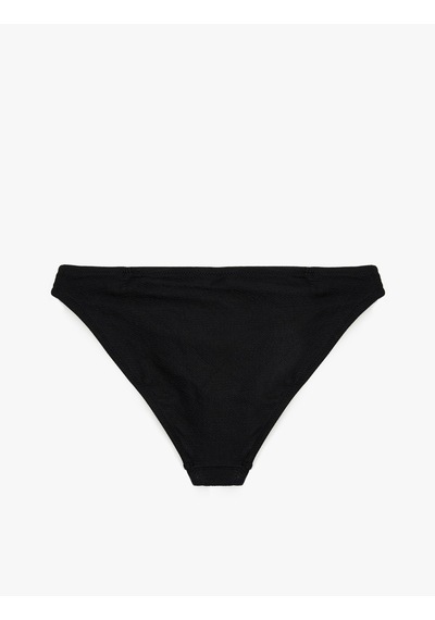 Koton Dokulu Astarlı Klasik Bikini Altı Siyah 5sak00013mm Siyah