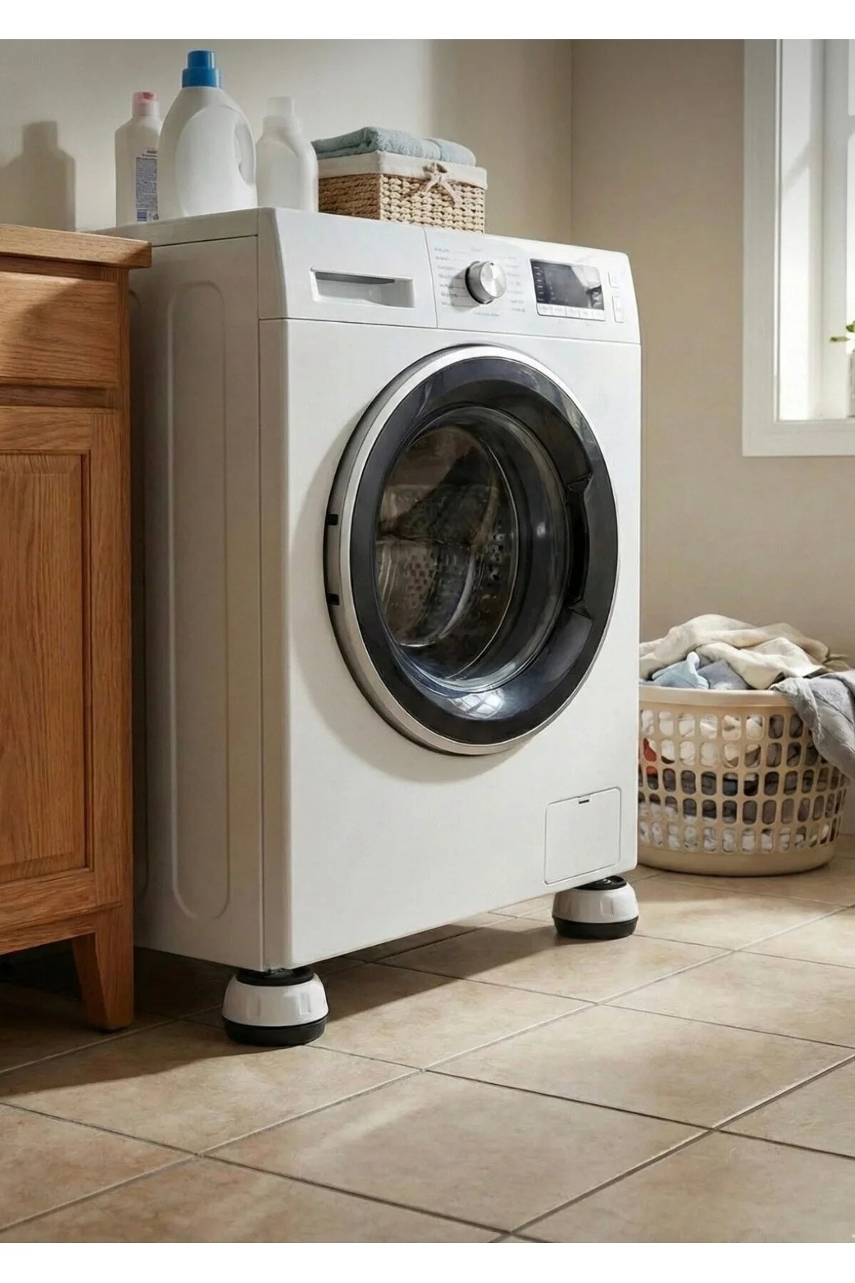Çamaşır Bulaşık Makine Buzdolabı Kaydırmaz Vantuz Ayağı Titreşim Sarsıntı Önleyici Ayak Seti