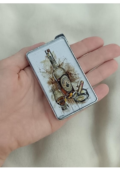 Çakmak Resimli Gazlı Doldurulabilir Metal Çakmak 17945