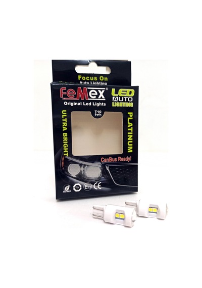 Femex Platinum T10 6Smd 3030 Chipset Mercekli Seramik Led Ampul A