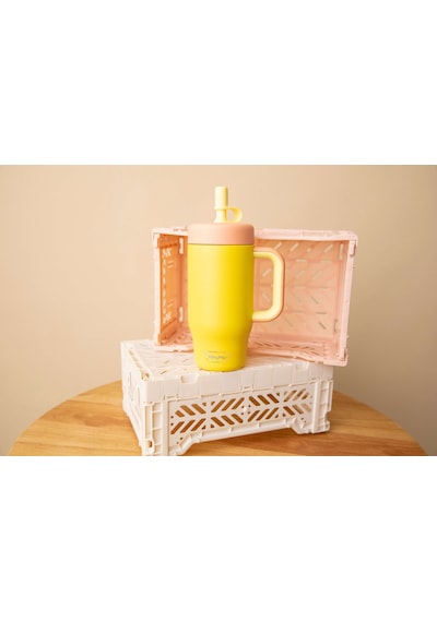 Sipnjoy - Handlehug Tumbler 550 Ml - Sarı
