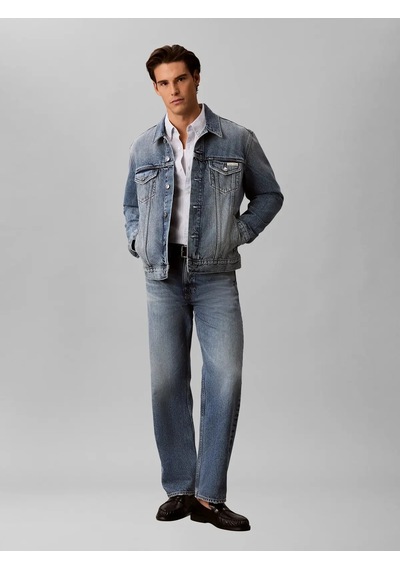 Calvin Klein Andrew Classıc Truck, We9 Mavi Erkek Kot Ceket