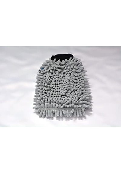 Spark 7050 Mikrofiber Şönil Oto Temizlik Ve Kurulama Eldiveni 16x24 Cm. Gri Beyaz