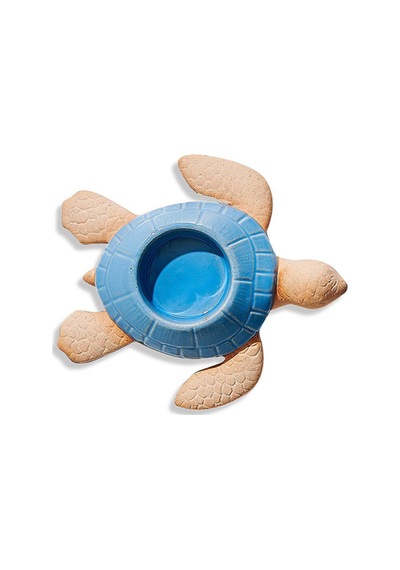 Pasabahce Kaplumbağa Seramik Tealight Mumluk Turkuaz - 1 Adet